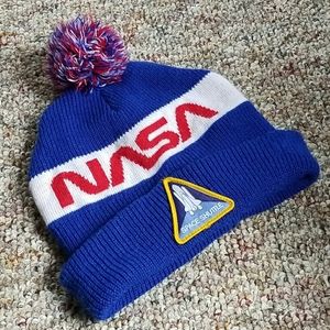 Vintage NASA Men's Beanie One Size Space Hat